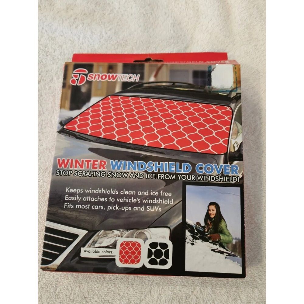 snowTECH Winter Windshield Cover, NIB, Black Dots, Stop Scraping‎ Snow & Ice New